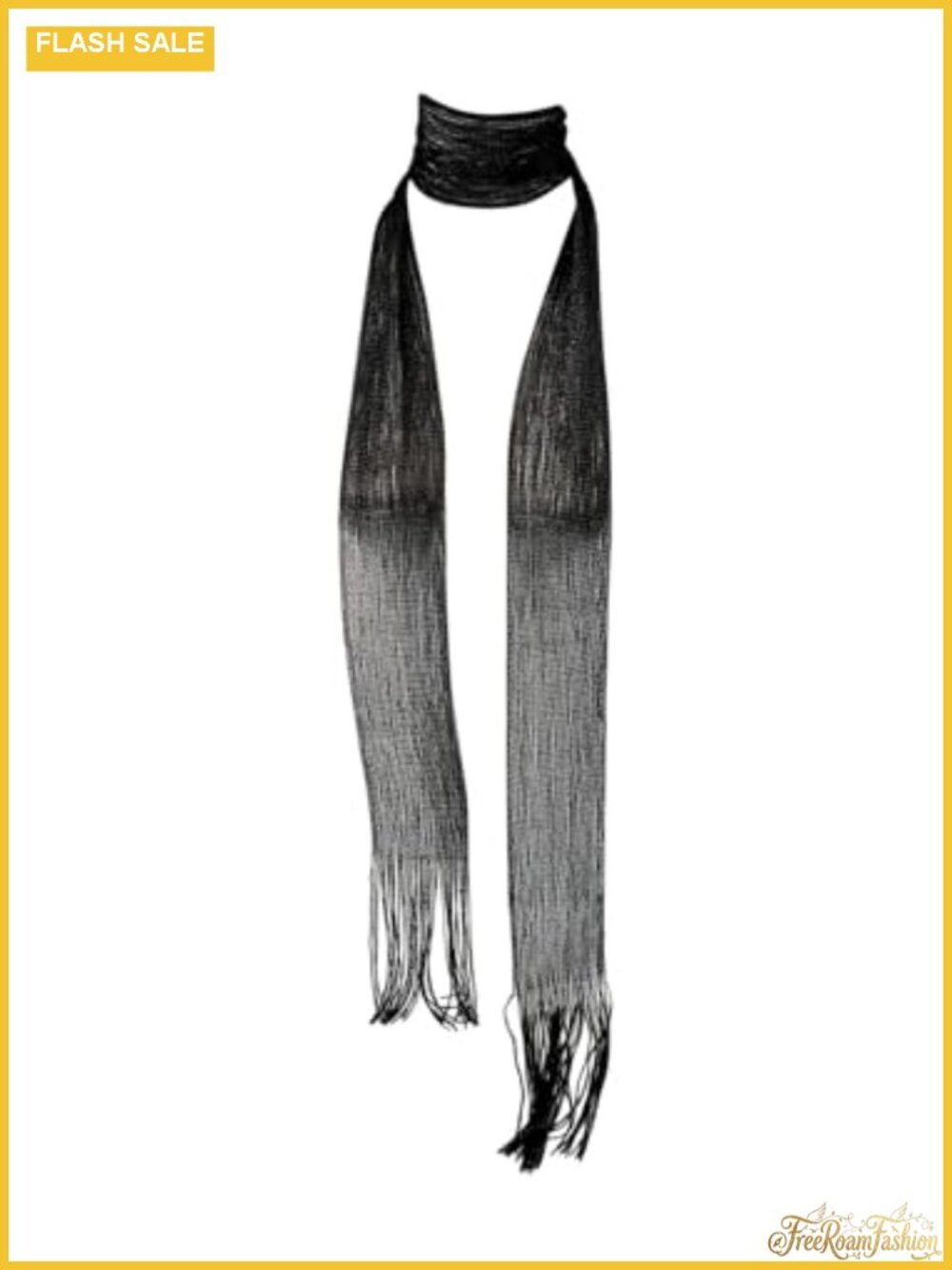 Women's Lightweight Glitter Scarf Sparkly Metal Skinny Thin Scarves